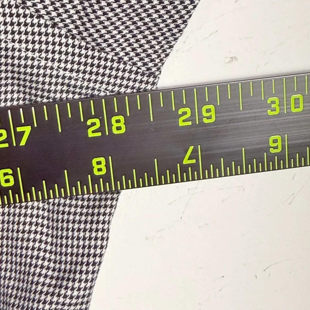 Polo Ralph Lauren Button Front Men XXL Black White Houndstooth Cotton Non-Iron